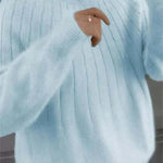 Women���s Fluffy Cashmere-Like Knit Jumper