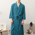 Comfortable Solid Bandage Thin Pajama Robe