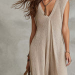 Retro V-neck Jumpsuit