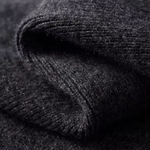 PURE EXTRA-FINE MERINO WOOL RIBBED POLO CARDIGAN