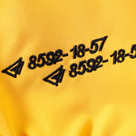 Relax Fit Contrast Embroidery Baseball Jacket