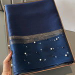 Sun-Protection Beaded See-Through Shawl&Scarf