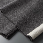 PURE EXTRA-FINE MERINO WOOL WIDE LEISURE TROUSERS