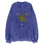 Filipino Cultural Sun Motif Vintage Sweatshirt