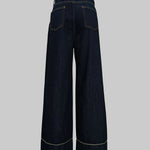 High Waisted Wide Leg Pockets Jean Pants Bottoms