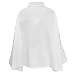 Long Sleeves Loose Solid Color Lapel Collar Blouses&Shirts Tops