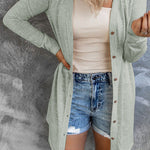 Casual Button Front Open Front Cover Up