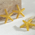 Santorini Starfish Necklace ~ Gold