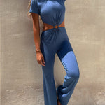 SORAYA TEJA Short Sleeve Ring Jumpsuit