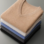 PURE EXTRA-FINE MERINO WOOL V-NECK VEST