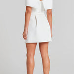 Margovil Off Shoulder Waisted A-line Mini Dress