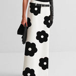Floral Printed Split-Back Skirts Bottoms