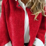 Fashionable Loose Short Cashmere Jacket