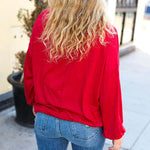 Christmas Tree Holiday Sequined Casual Loose Sweatshirt