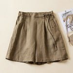 Loose Elasticity Solid Color Shorts Bottoms