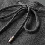 PURE EXTRA-FINE MERINO WOOL WIDE LEISURE TROUSERS