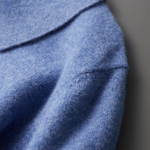 PURE EXTRA-FINE MERINO WOOL HALF ZIP POLO