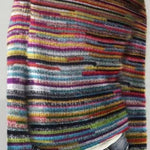 Margovil Crewneck Vibrant Rainbow Chunky Knit Sweater(in 4 Patterns)