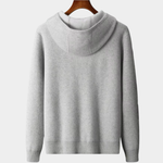 PREMIUM CASHMERE TWO TONE ZIPPER HOODIE