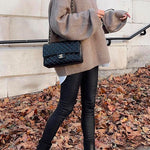 Margovil Crewneck Drop Shoulder Solid Loose Fit Sweater