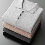 PURE EXTRA-FINE MERINO WOOL CLASSIC SWEATER POLO