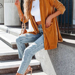 It's Just A Crush Pocketed Velvet Blazer
