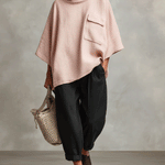 Women's Pink Bohemian Tie Pocket Straight-Leg Two-Piece Suit