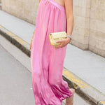Elegant One-shoulder Lace-up Dress
