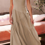 Boho Backless Sheath Skirt Resort Dress