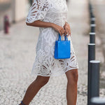Reason To Smile Crochet Lace Mini Dress