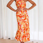 Margovil One Shoulder High Waist Mermaid Floral Cami Dress