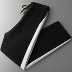 PURE EXTRA-FINE MERINO WOOL WIDE LEISURE TROUSERS