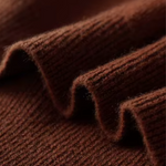 PURE EXTRA-FINE MERINO WOOL RIBBED BUTTONLESS POLO