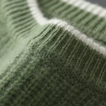 PURE EXTRA-FINE MERINO WOOL TWO TONE CREWNECK