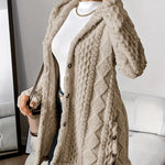 Aria ��� Cozy Argyle Knit Coat