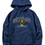 West Coast Eagle Print Hoodie