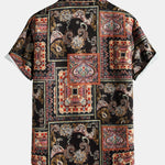 Paisley Baroque Print Button Up Shirt