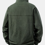 Quarter Zip Corduroy Raglan Sleeve Sweatshirt & Straight Leg Corduroy Pants