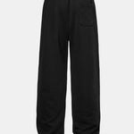 Relax Fit Color Block Polo Collar Sweatshirt & Straight Leg Pleated Pintuck Sweatpants