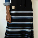 Velstra | Soft Stripe Shift Hoodie Dress