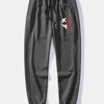 Dissolving Evil Smiley Face Print Relax Fit Hoodie & Jogging Pants