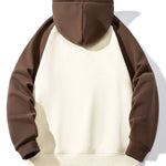New York Print Pactchwork Raglan Hoodie