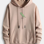 Cute Cartoon Dinosaur Print Cotton Hoodie