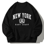 New York East Coast Print Relaxed Sweatshirt