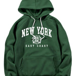 New York East Coast Print Hoodie