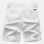 Stripe Knit V Neck Polo Shirt & Cotton Chino Shorts