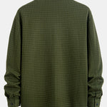 Quilted Waffle Jacquard Overshirt