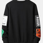 Slogan Label Print Sweatshirt