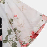 Two Tone Floral Print Shirt & Swim Shorts
