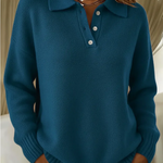 Olivia | Knitted Polo Sweater